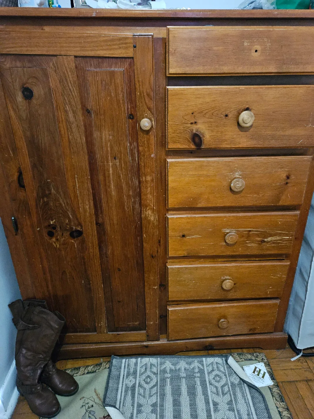 Wooden Cabinet with Drawers thumbnail