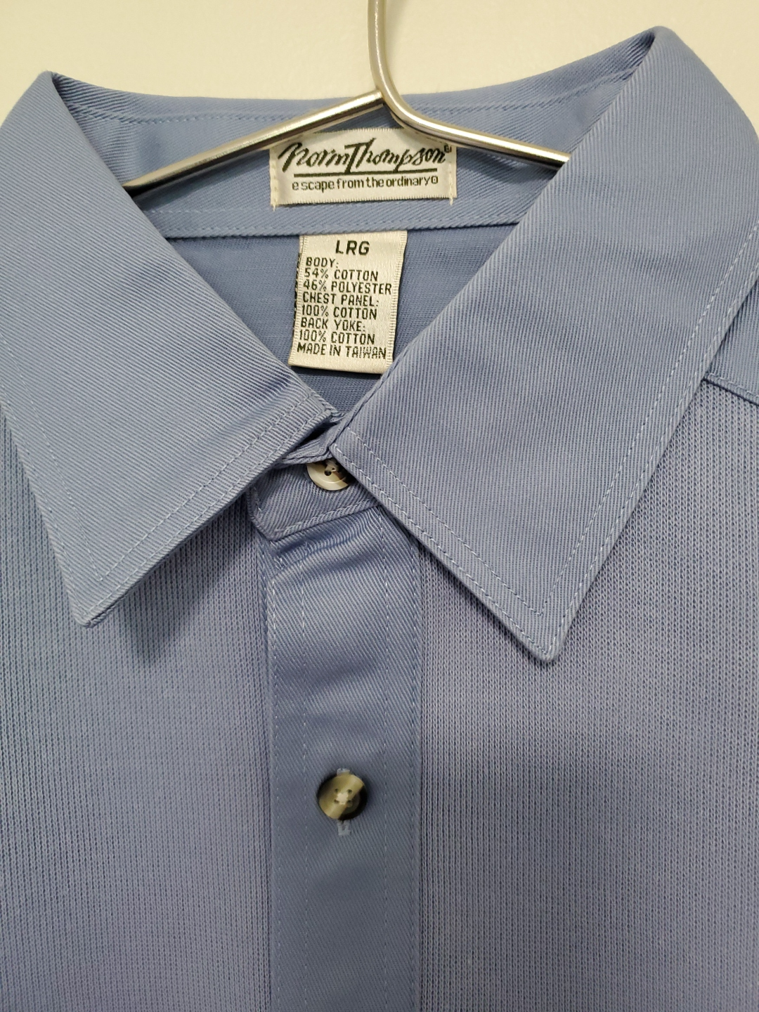 Norm Thompson Blue Short Sleeve Shirt - size -LRG - photo 2