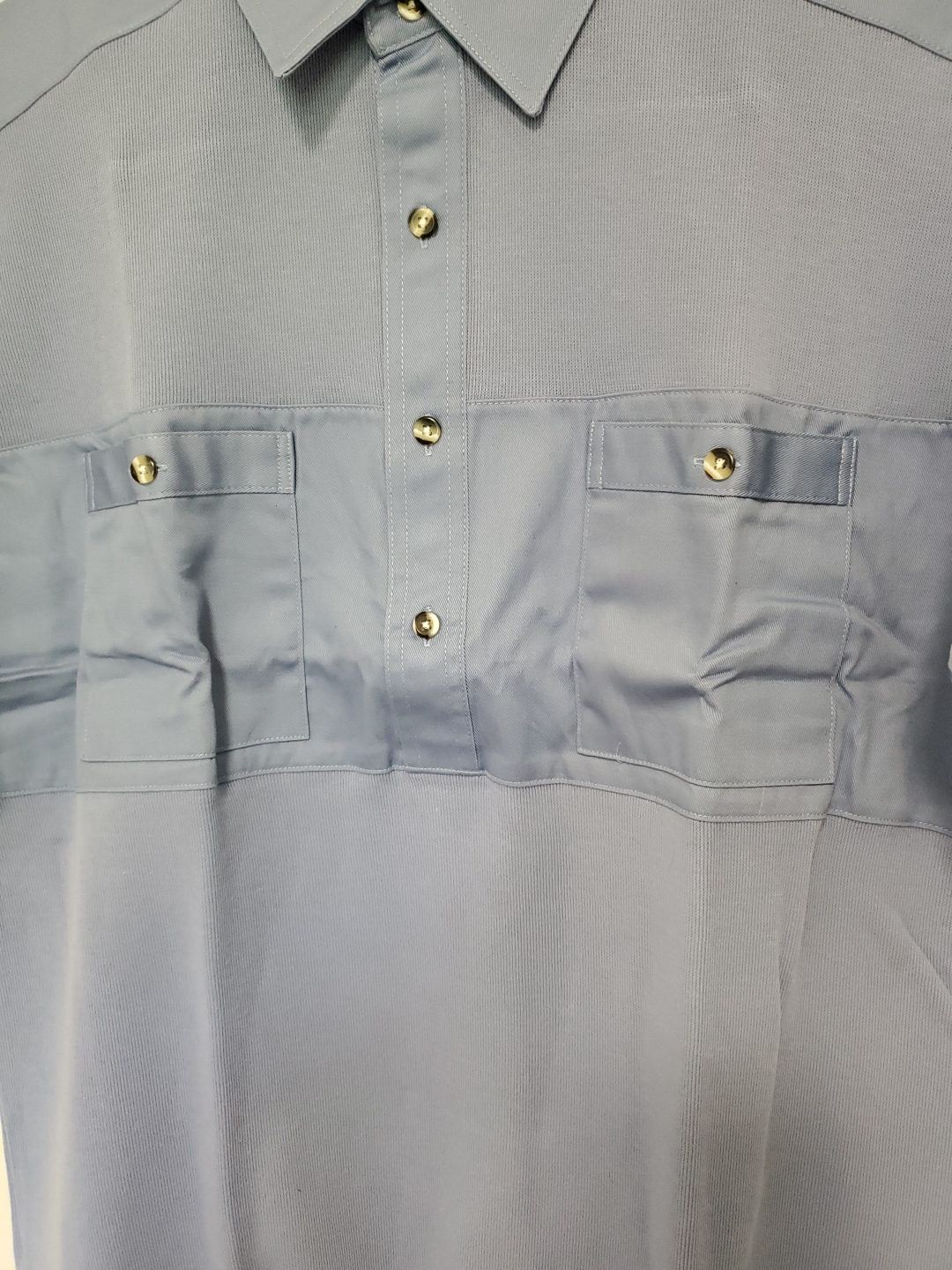 Norm Thompson Blue Short Sleeve Shirt - size -LRG - photo 5