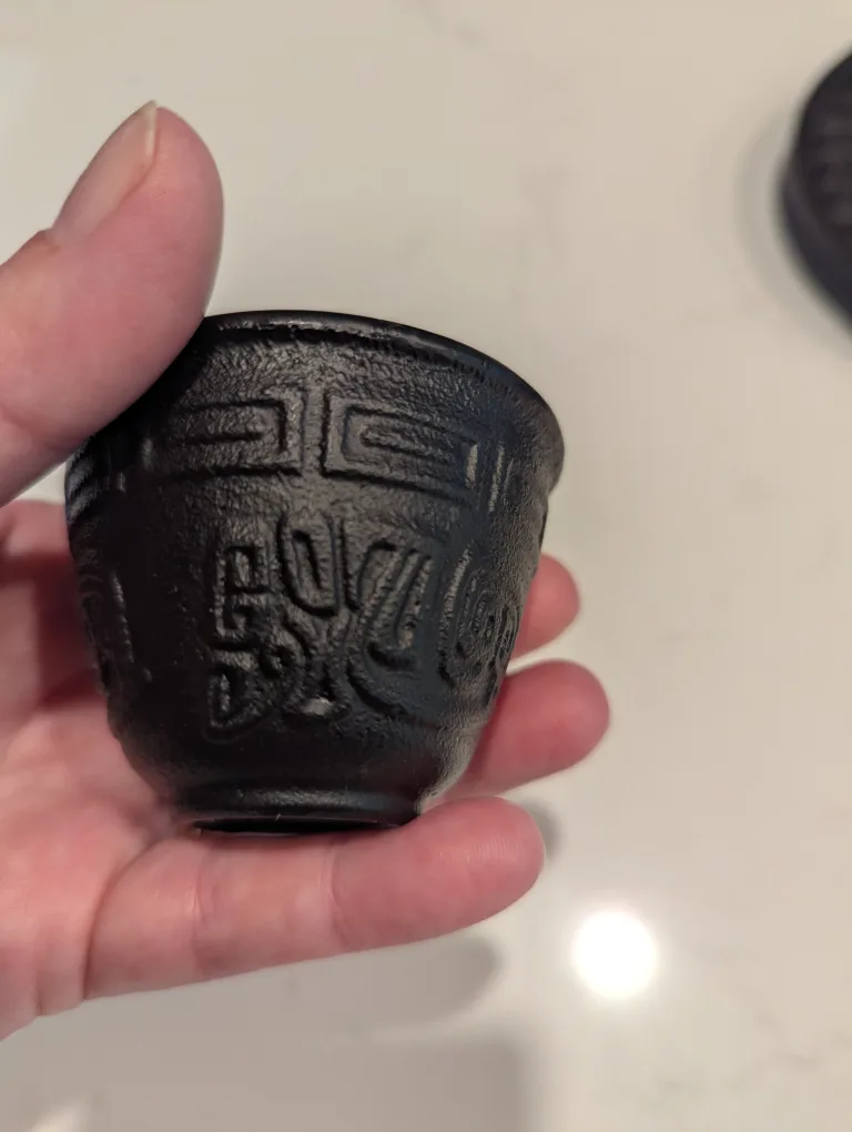 Cast Iron Teapot Set with Trivet & Cups image indicator(2)