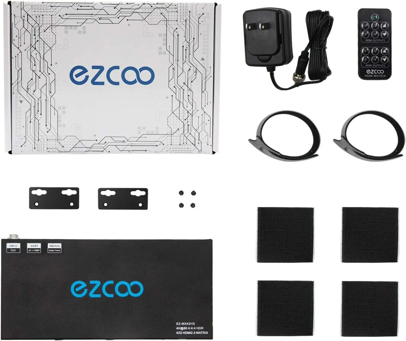 HDMI Matrix 4x2 4K 60Hz 4:4:4 HDR Dolby Vision Dolby Atmos image indicator(6)