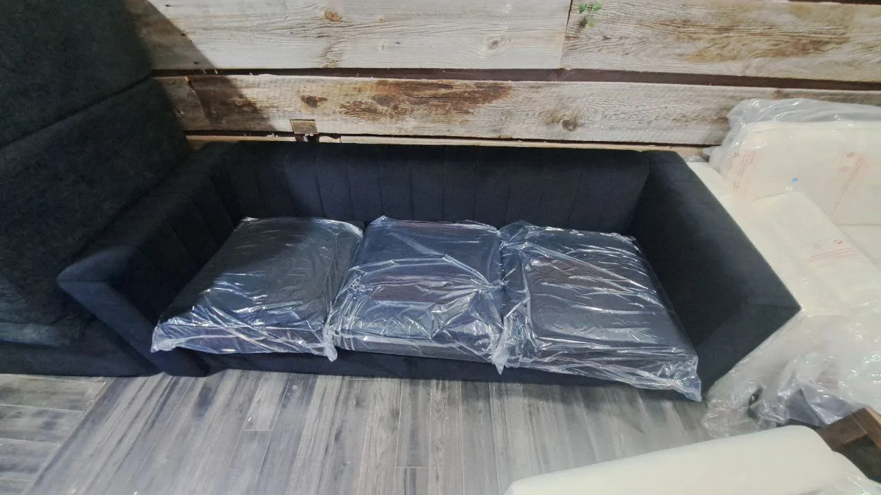 Black Velvet Sofa - Like New! image indicator(7)