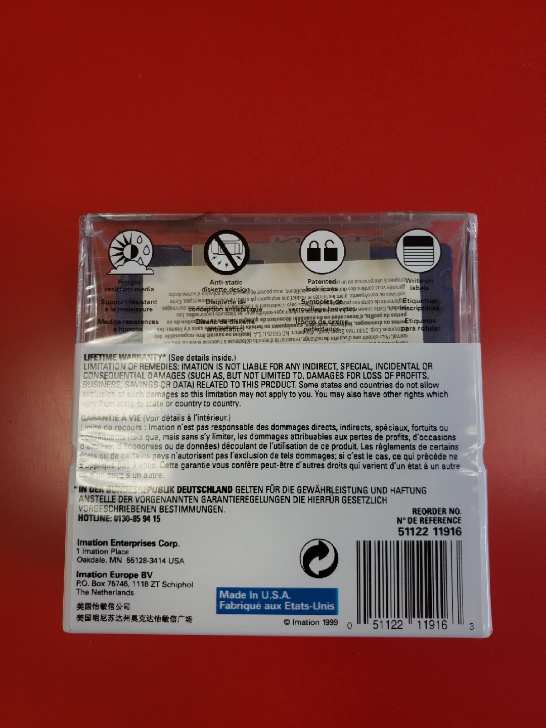 Imation Neon IBM 2HD Floppy Diskettes - New in Box - photo 2