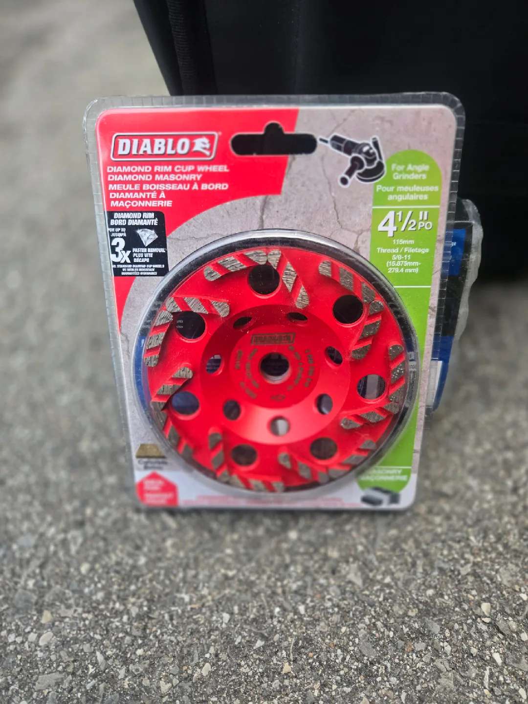 Diablo Diamond Rim Cup Wheel - 4 1/2 inch image indicator(2)