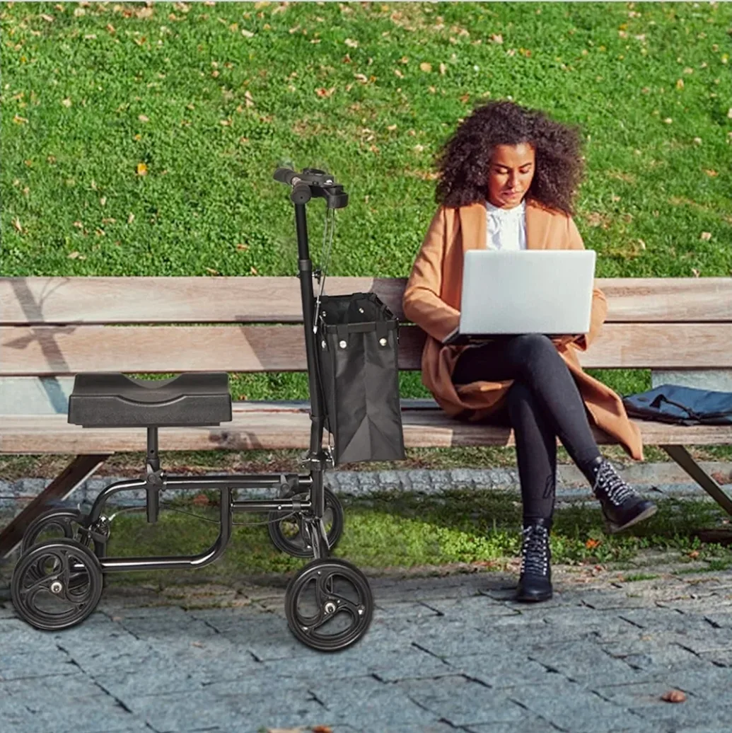 OKSTENCK Knee Walker, Steerable Knee Scooter Crutch Alternative image indicator(6)