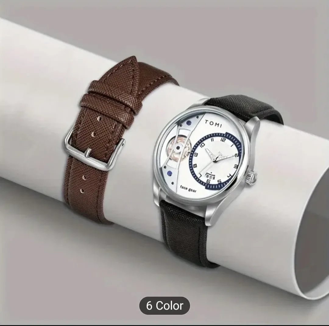 TOMI Dark Coffee-T Watch with Extra Band - New in Box! image indicator(3)