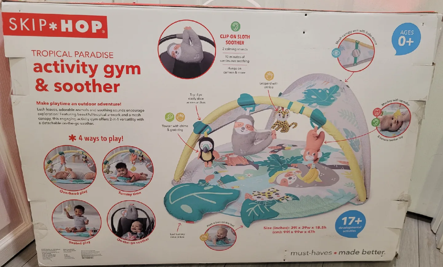 Skip Hop Tropical Paradise Activity Gym & Soother image indicator(2)