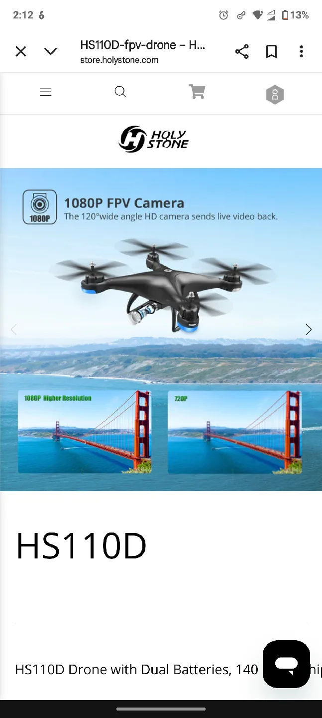 Holy Stone HS110D Drone with Dual Batteries