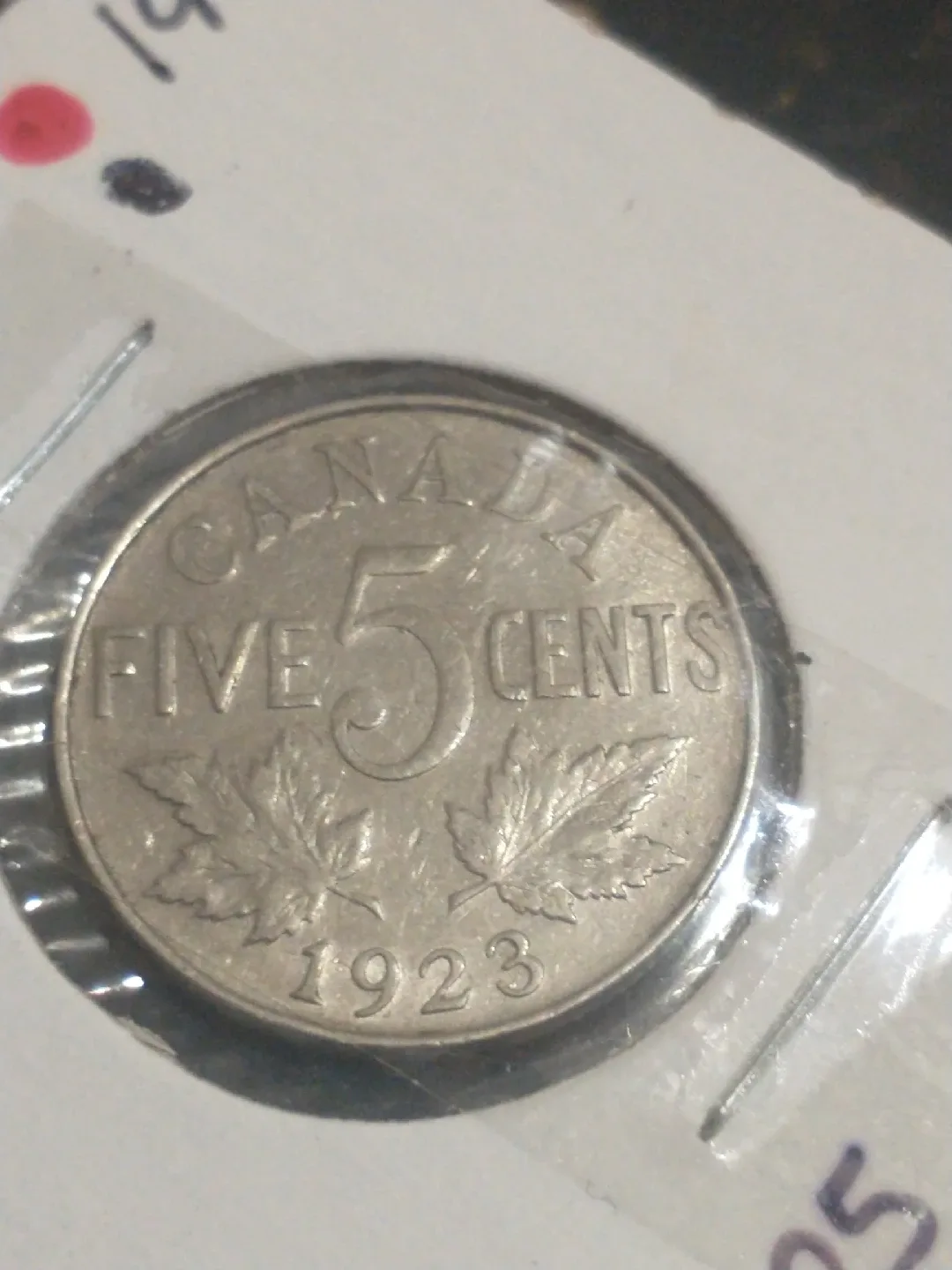 Lovely VF 1923 Canada nickel KM #29 image indicator(2)