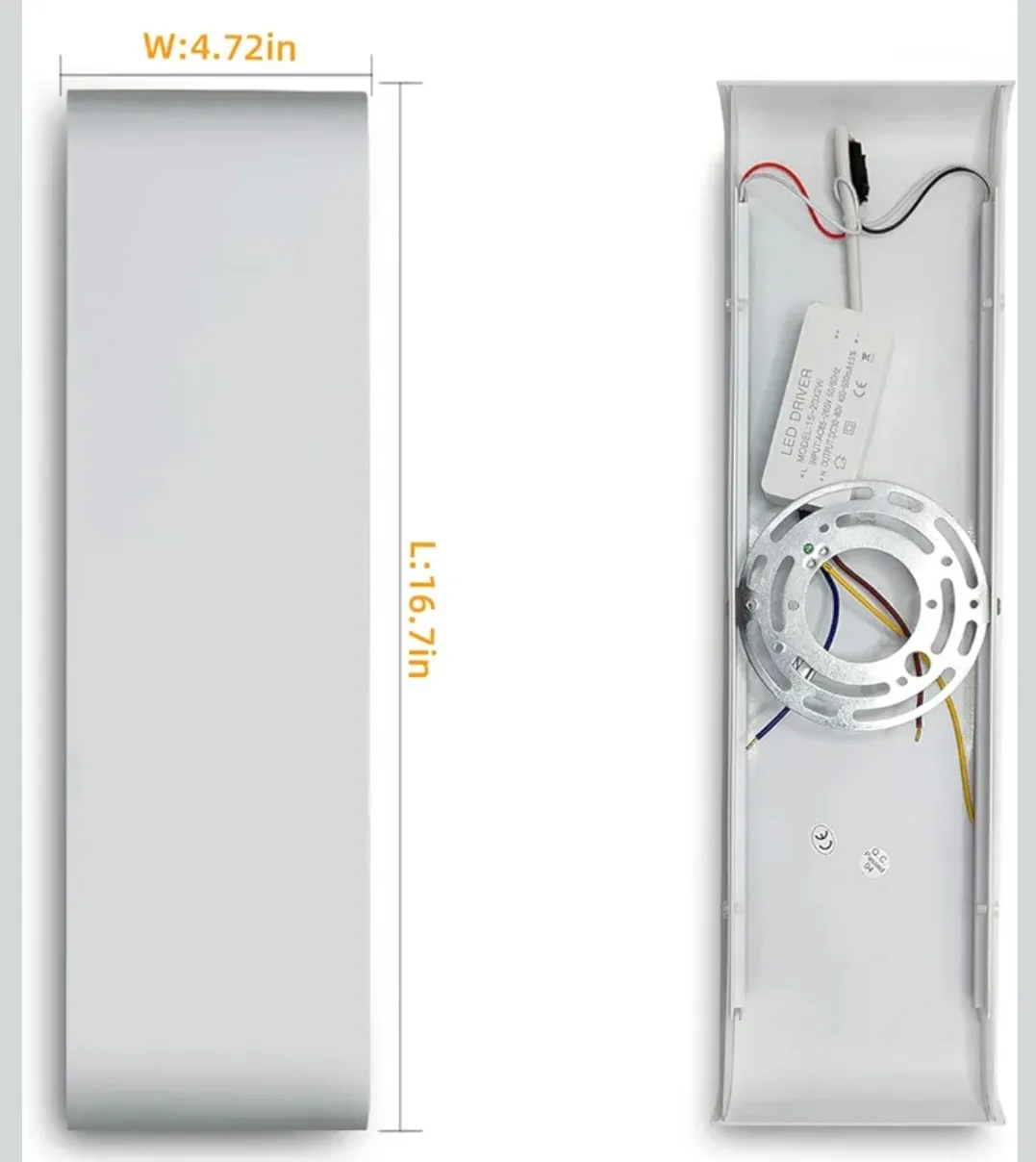 2Pack 15.7" Modern Wall Sconces, LED (White 5000K) image indicator(8)