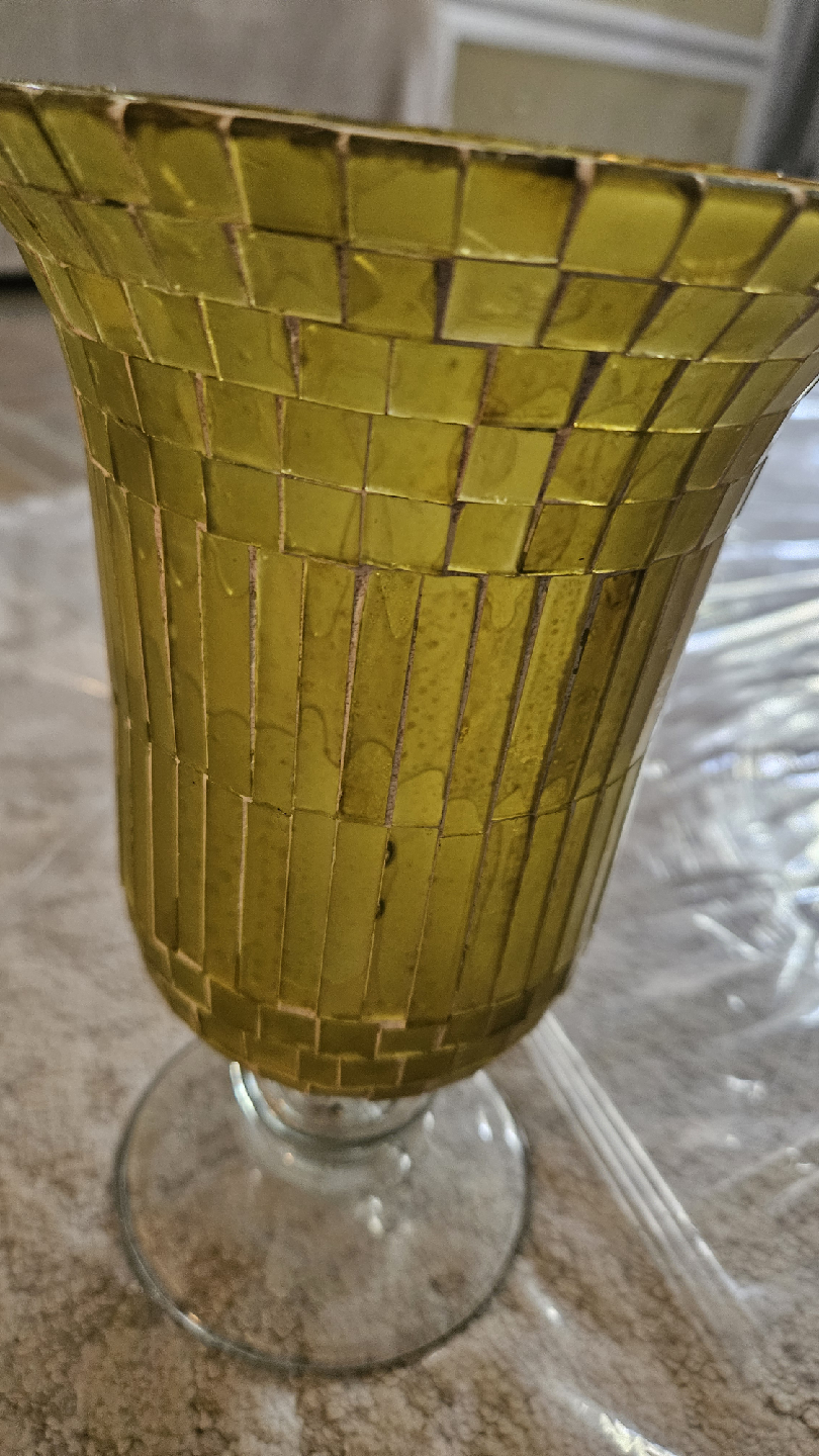 Mosaic Glass Vase