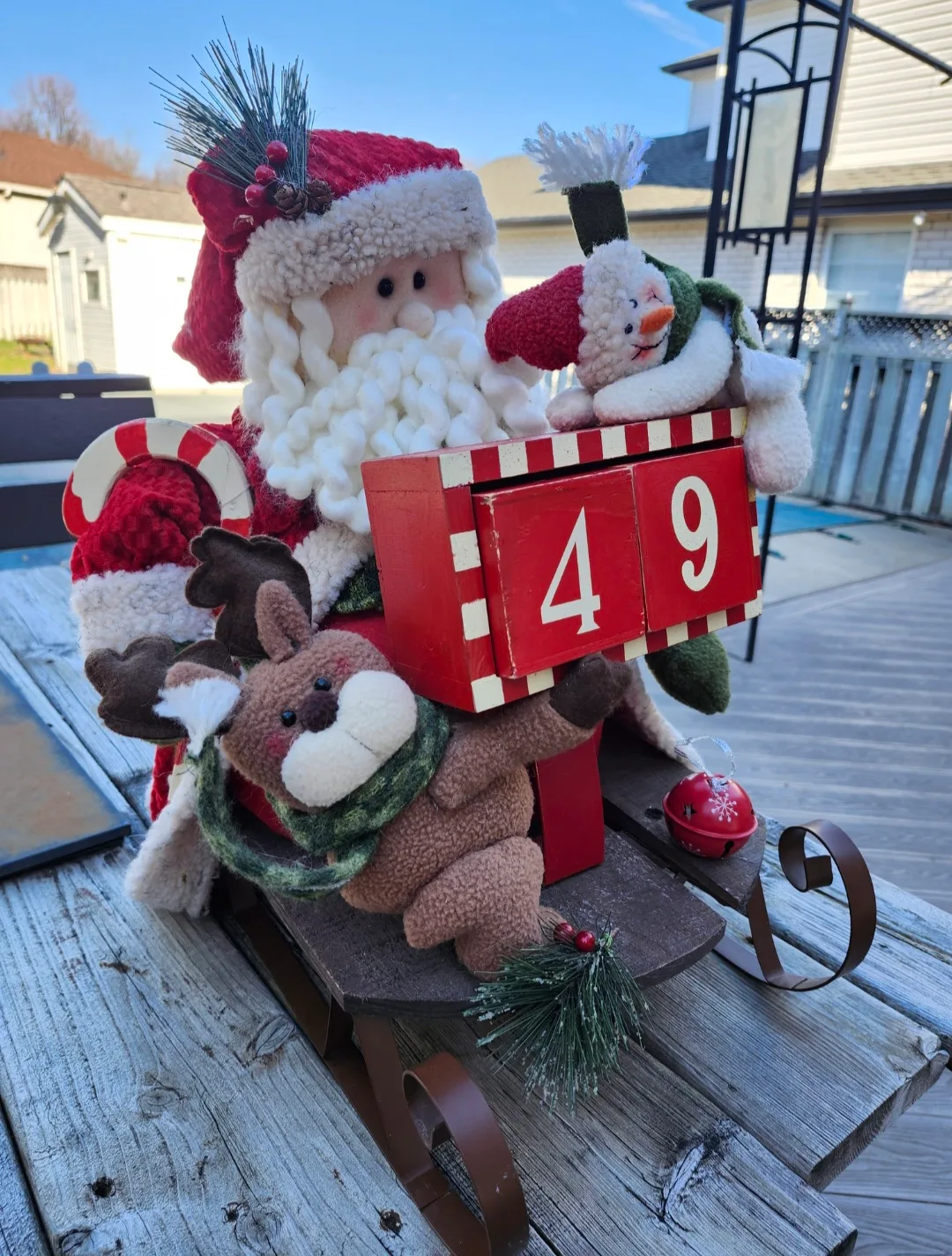 Tags attached, holiday countdown decoration with wooden blocks! image indicator(4)