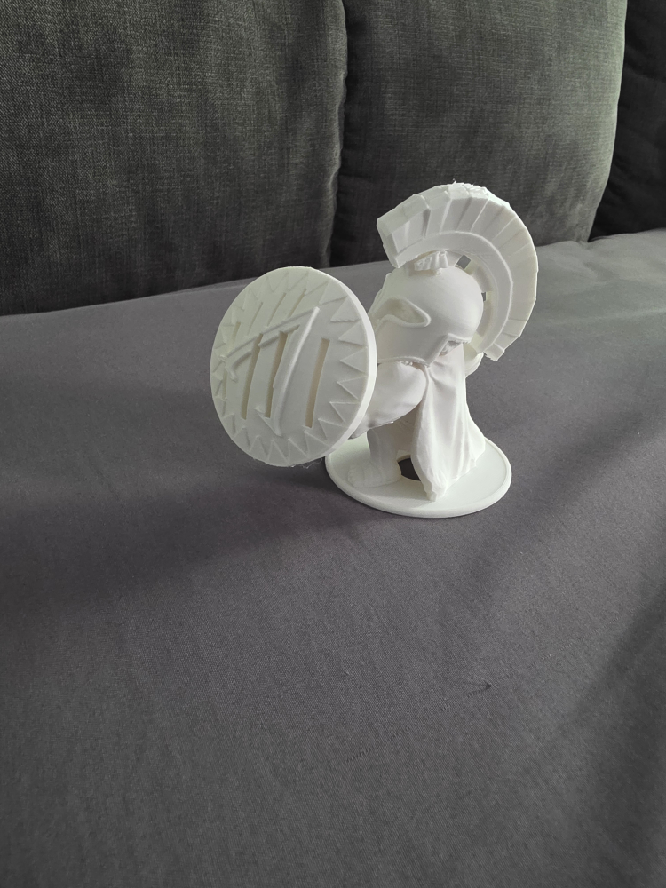 3D Printed Spartan Figurine SD Card Holder