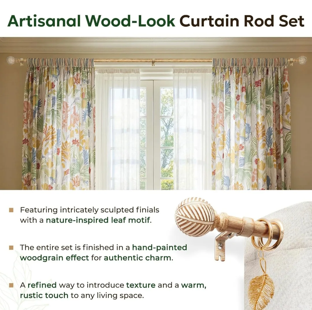 Artisanal Curtain Rods 1" Diameter 32"-86" image indicator(4)
