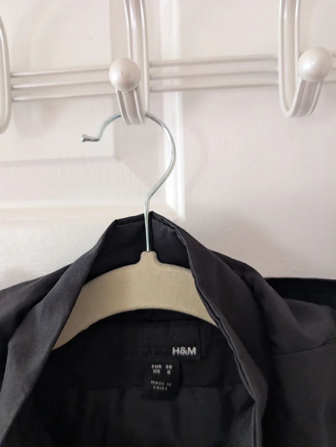 H&M Black Hooded Rain Coat Size 8 (M)🧡 image indicator(3)