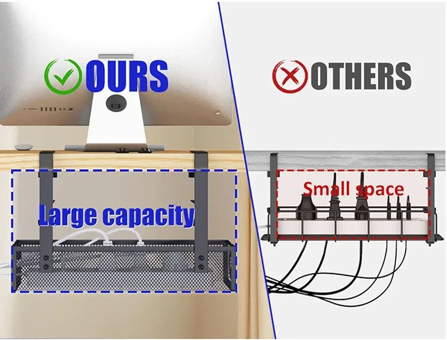 Under Desk Cable Management Tray image indicator(6)