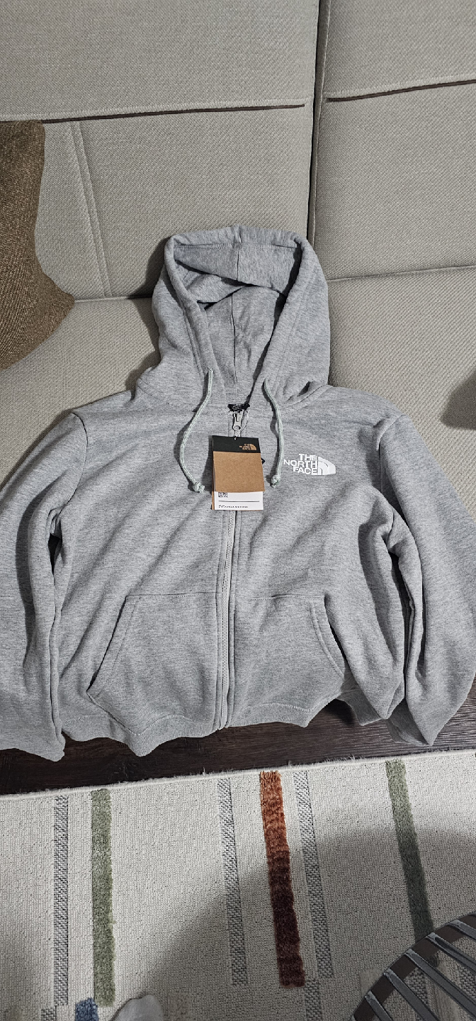 The North Face Grey Full Zip  Up Hoodie