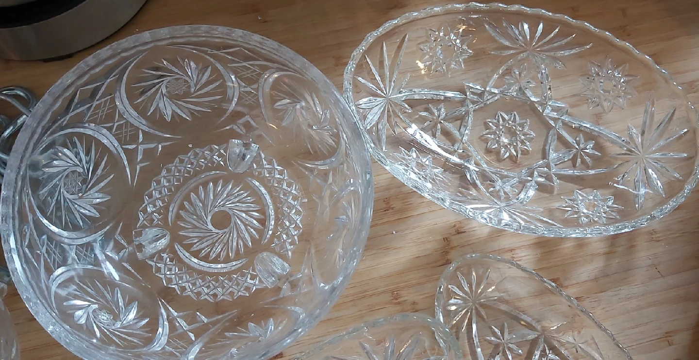Crystal Glass Serving Dishes - photo 2