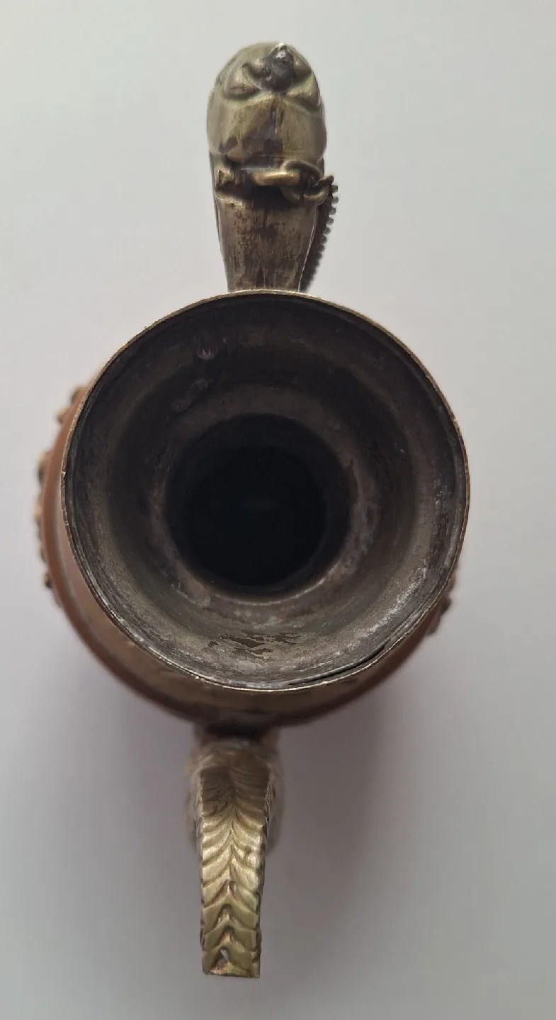 Vintage Copper and Brass Tibetan Teapot image indicator(4)