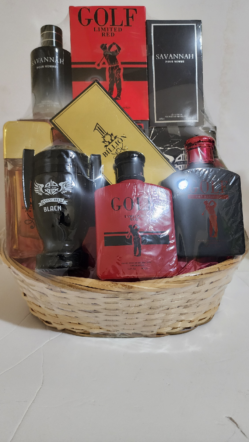 men's perfume gift basket -6 Fragrances