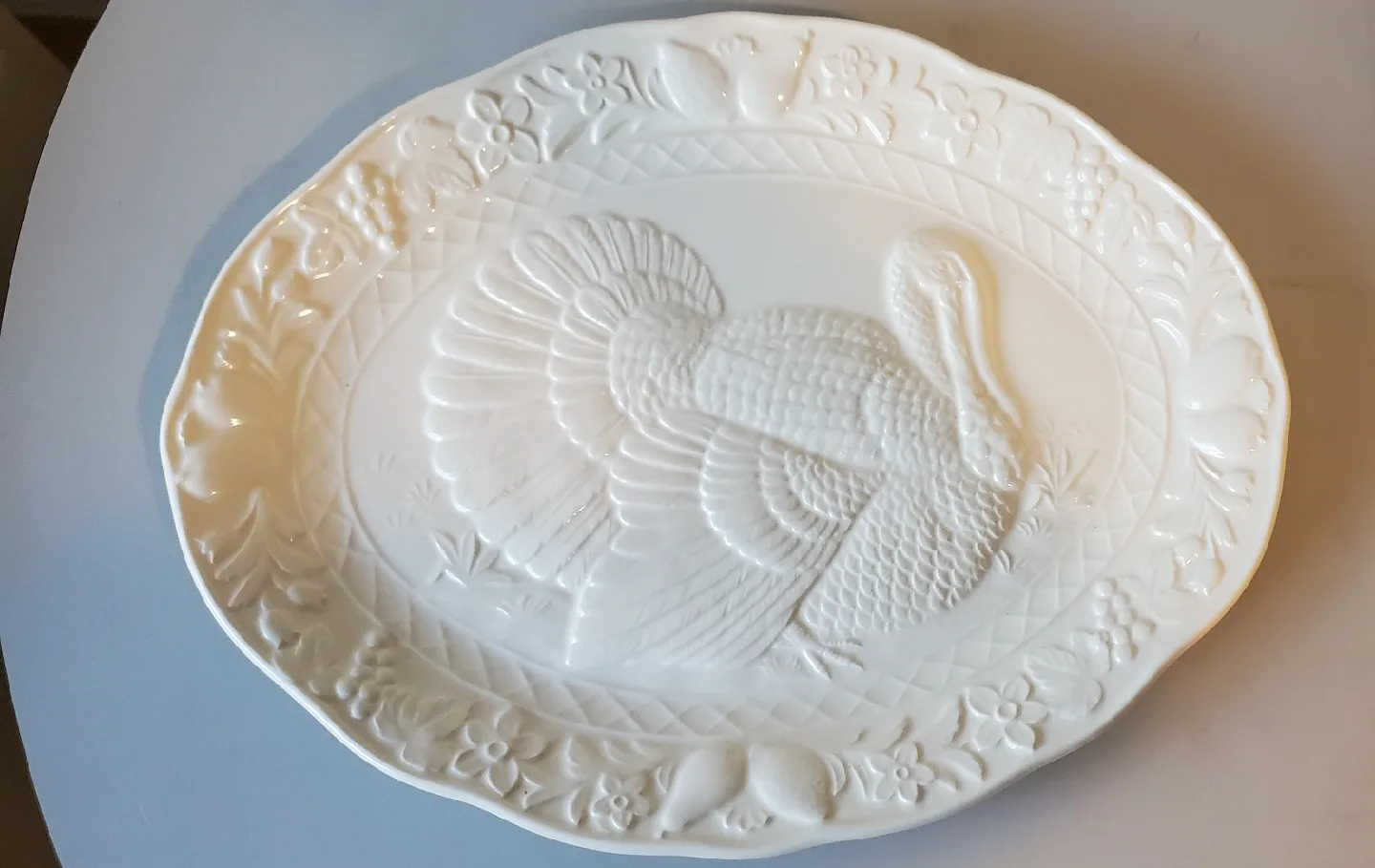 Turkey Platter, 19 inches, White image indicator(2)