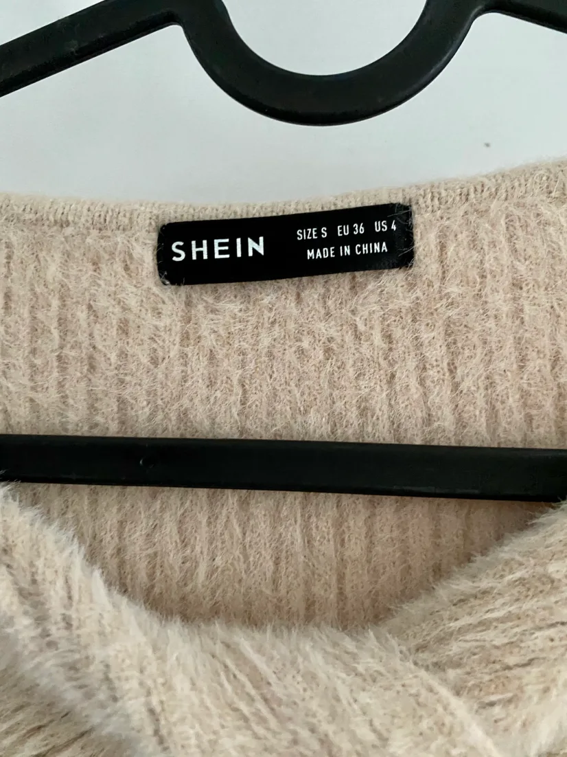 Creme Fuzzy Sweater Size S image indicator(7)