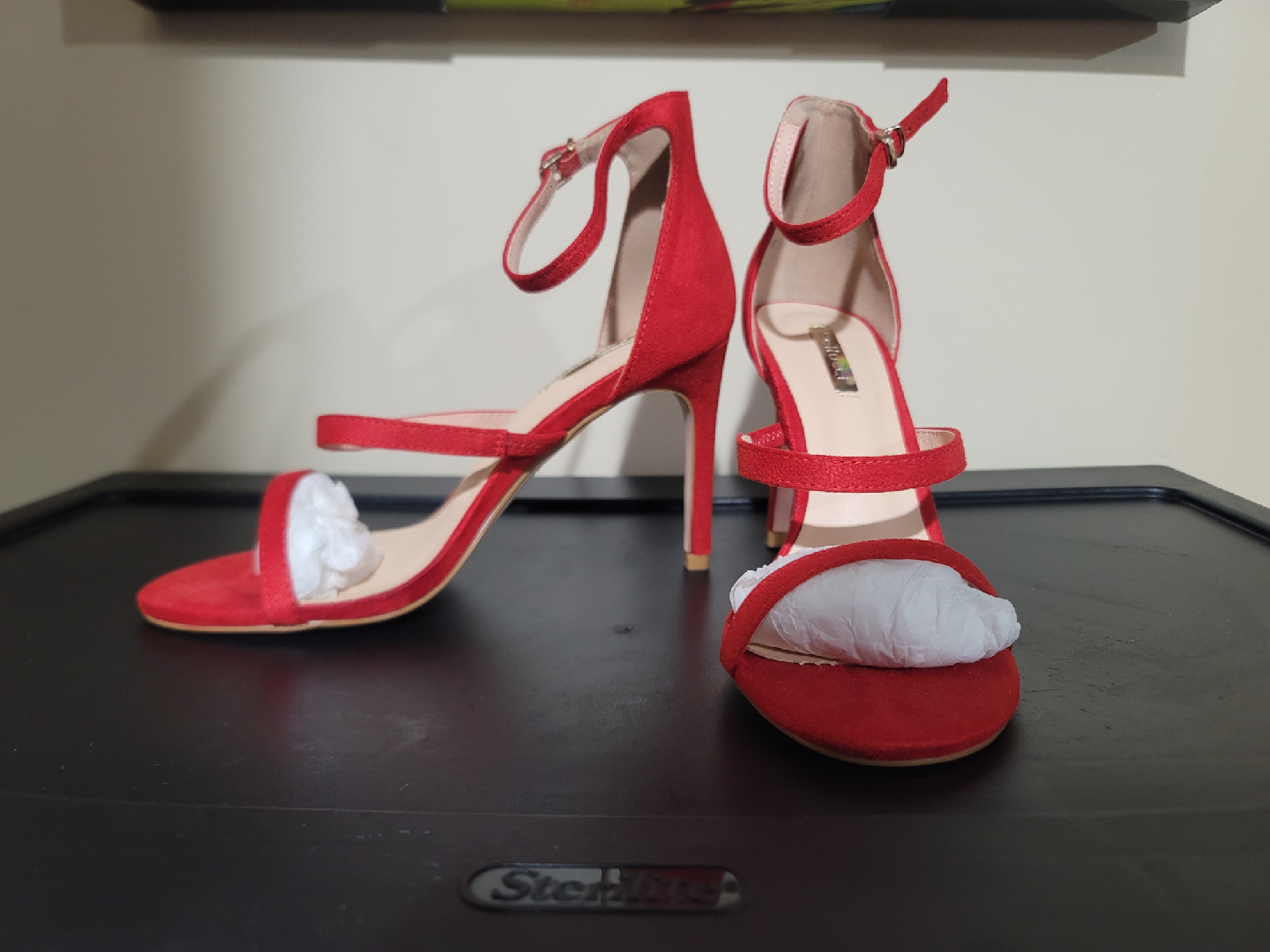 Red High Heel Sandals