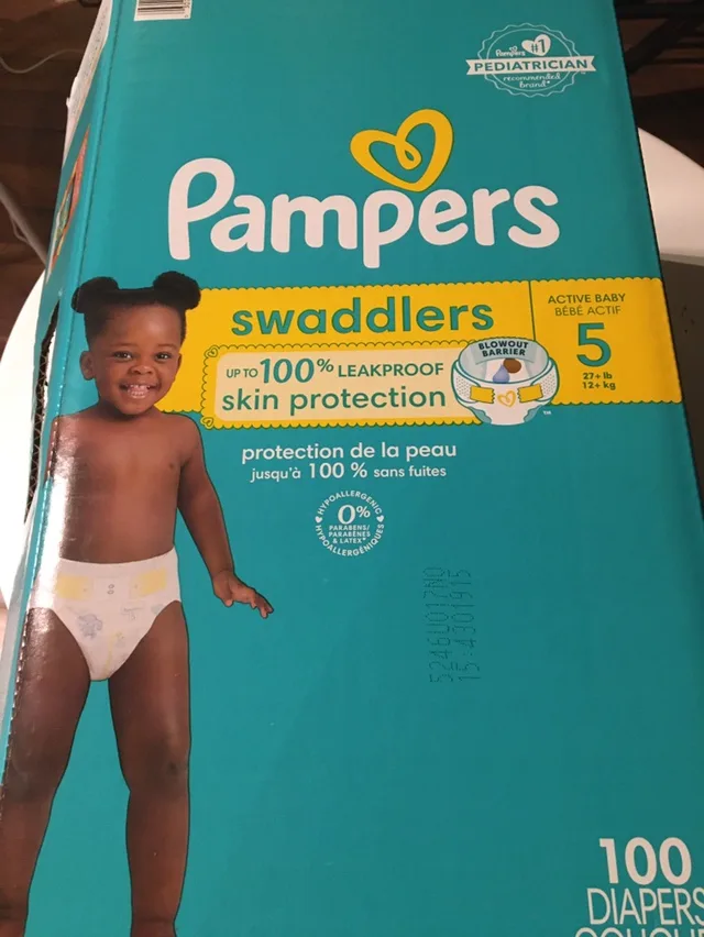 Pampers Swaddlers Size 5 - 50 Diapers ❤️ (27+ lb) thumbnail