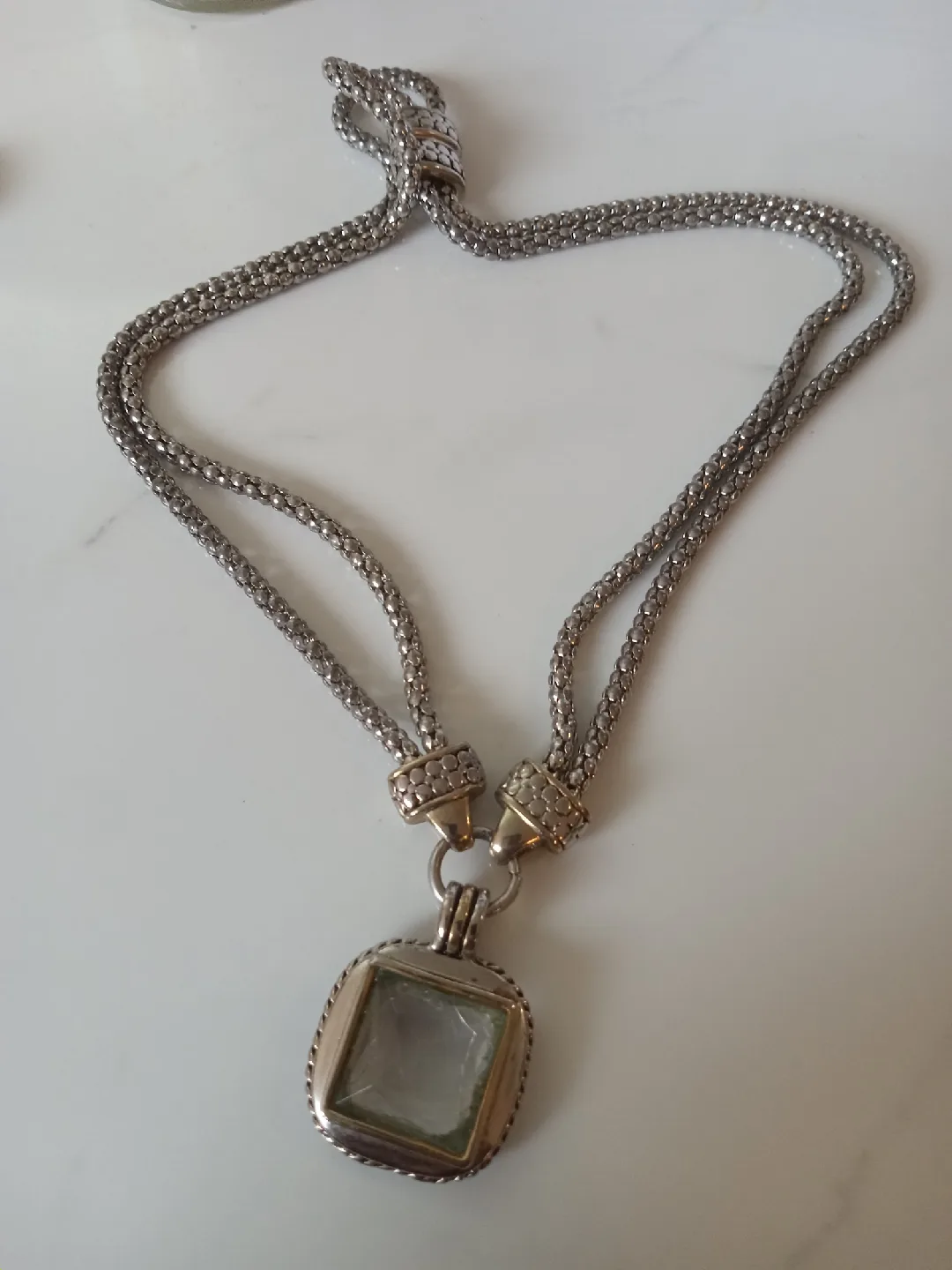 Silver Tone Pendant Necklace image indicator(4)