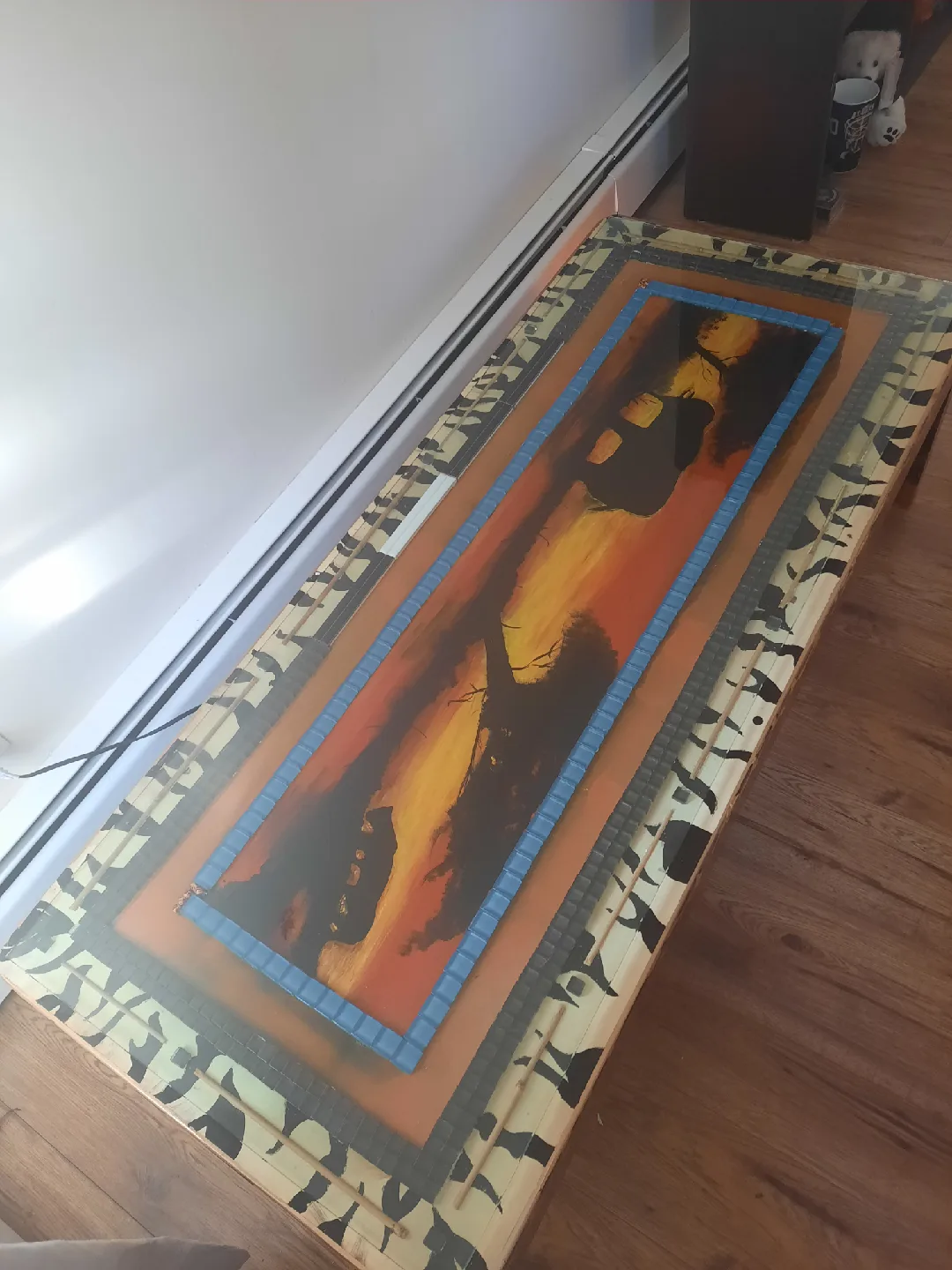 Hand-Painted Coffee Table pick up only image indicator(2)