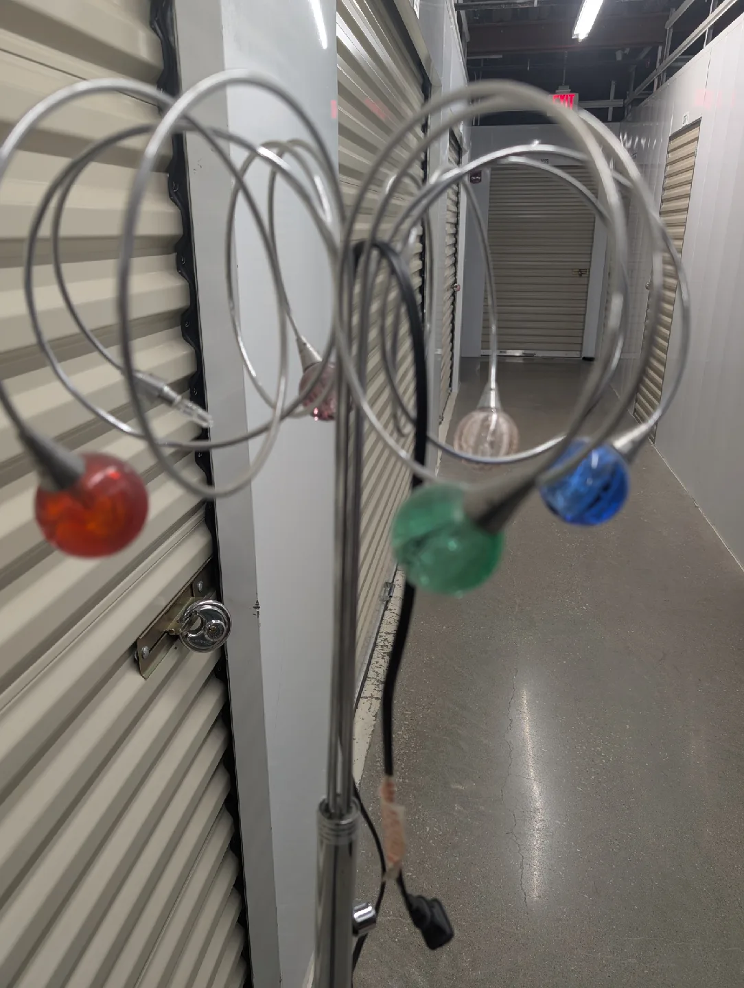 Vintage Chrome Multi-Light Floor Lamp image indicator(2)