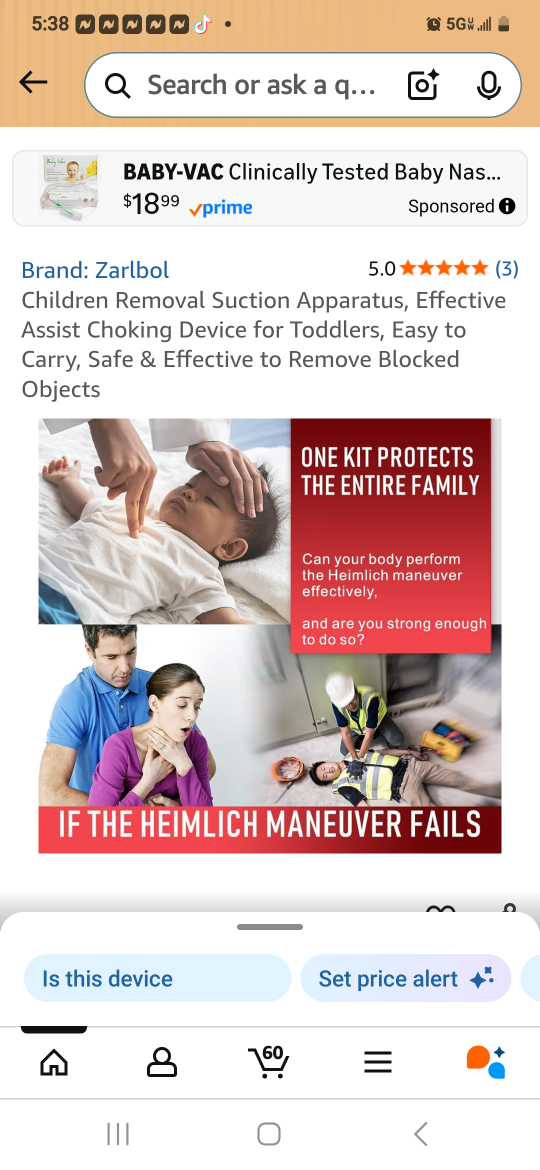is  2 in the package  Zarlbol Baby-Vac Choking Rescue Device