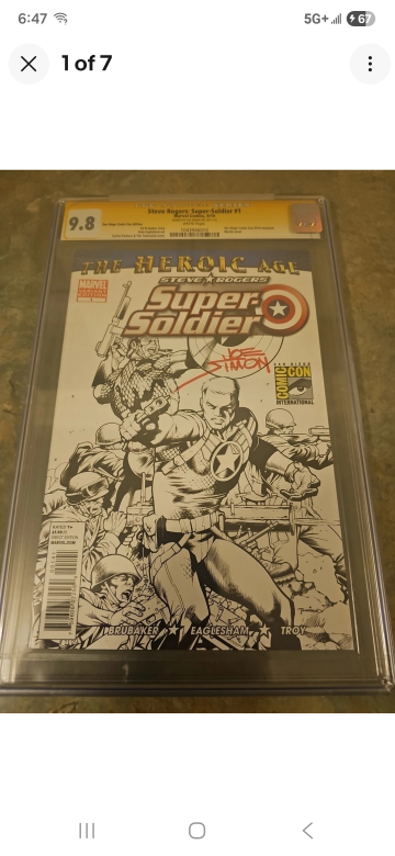 Steve Rogers Super Soldier #1 CGC 9.8 Signed Comic Book