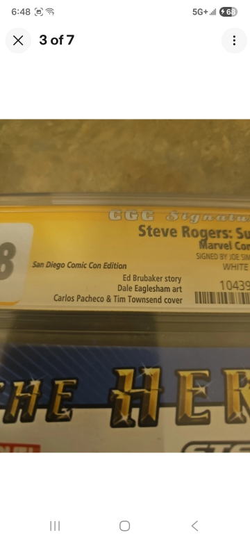 Steve Rogers Super Soldier #1 CGC 9.8 Signed Comic Book - photo 4