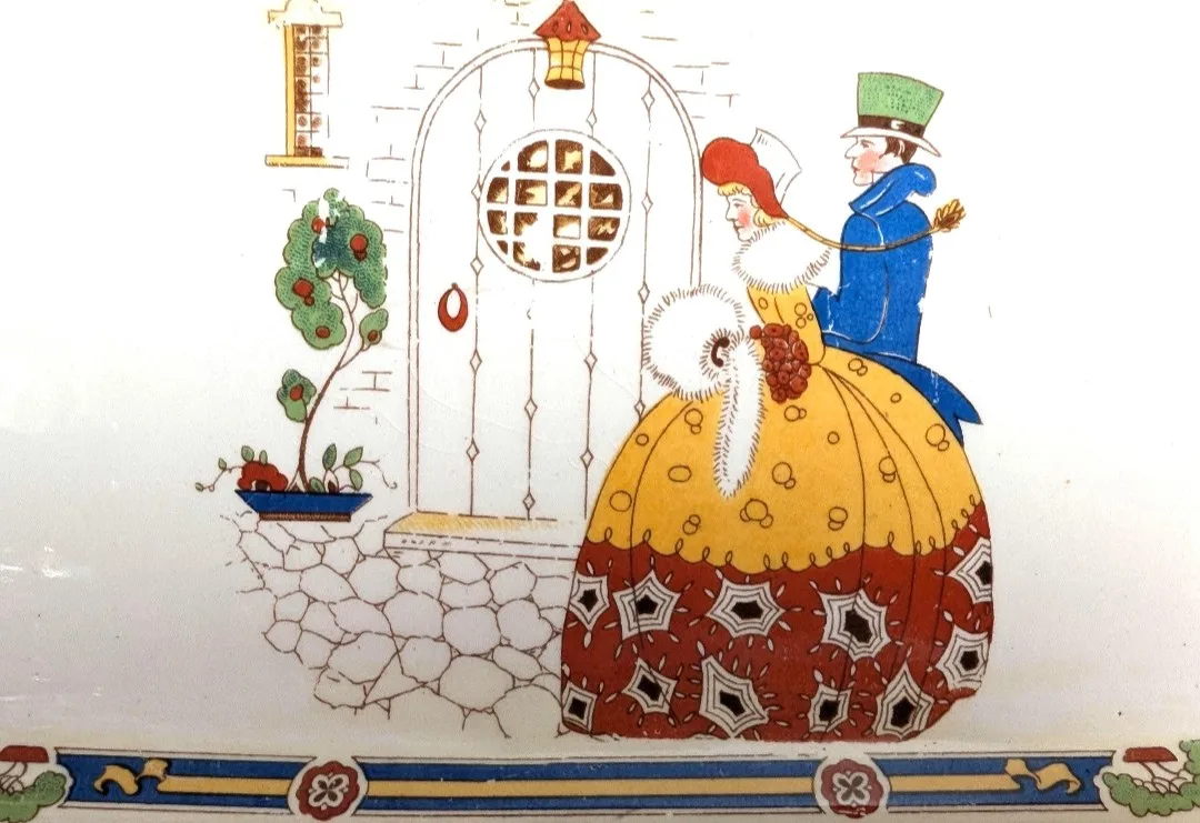 H & K Tunstall Sandwich Platter ~ Vintage Hollinshead Kirkham image indicator(2)