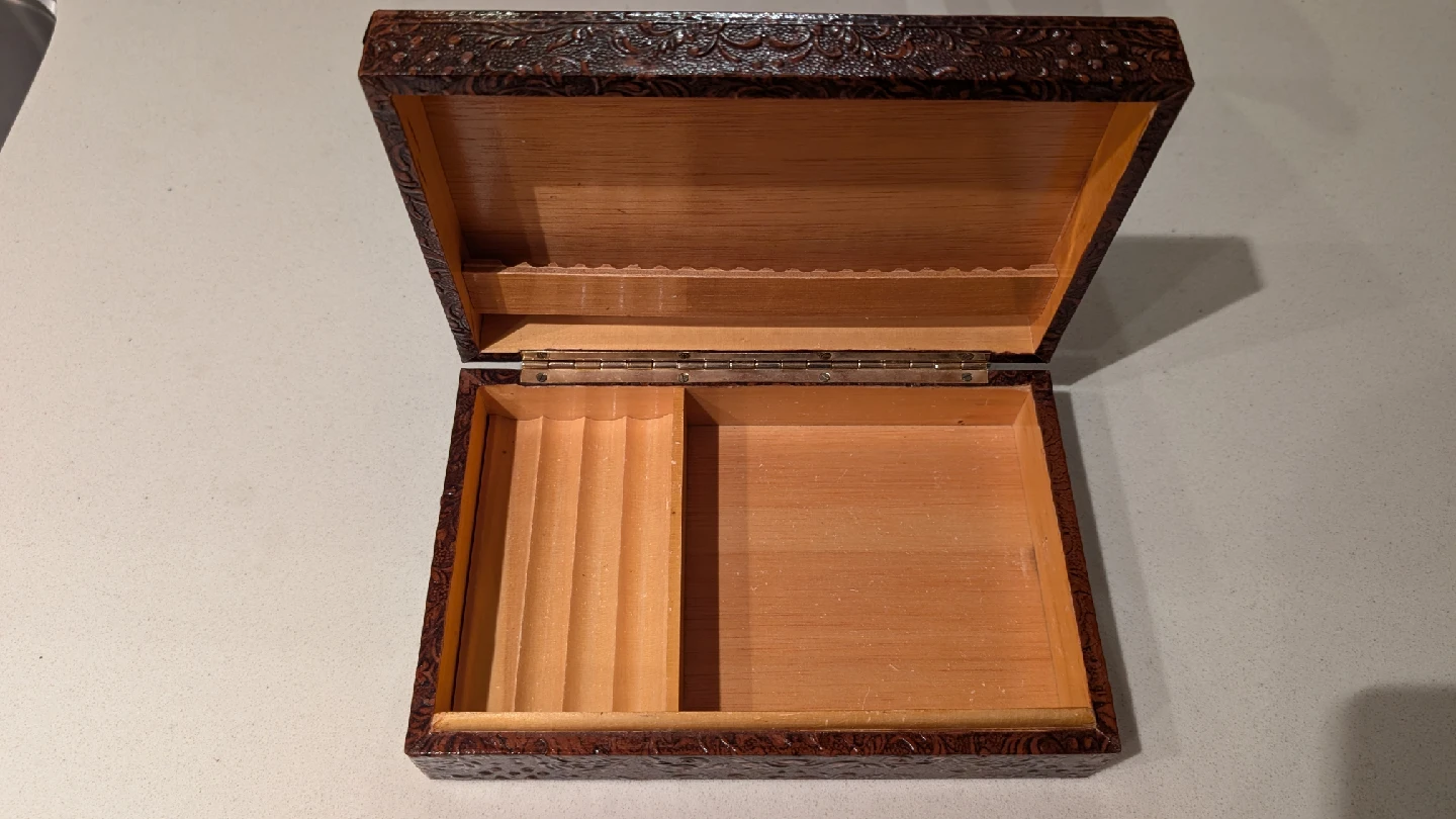 Vintage Carved Wooden Box - photo 2