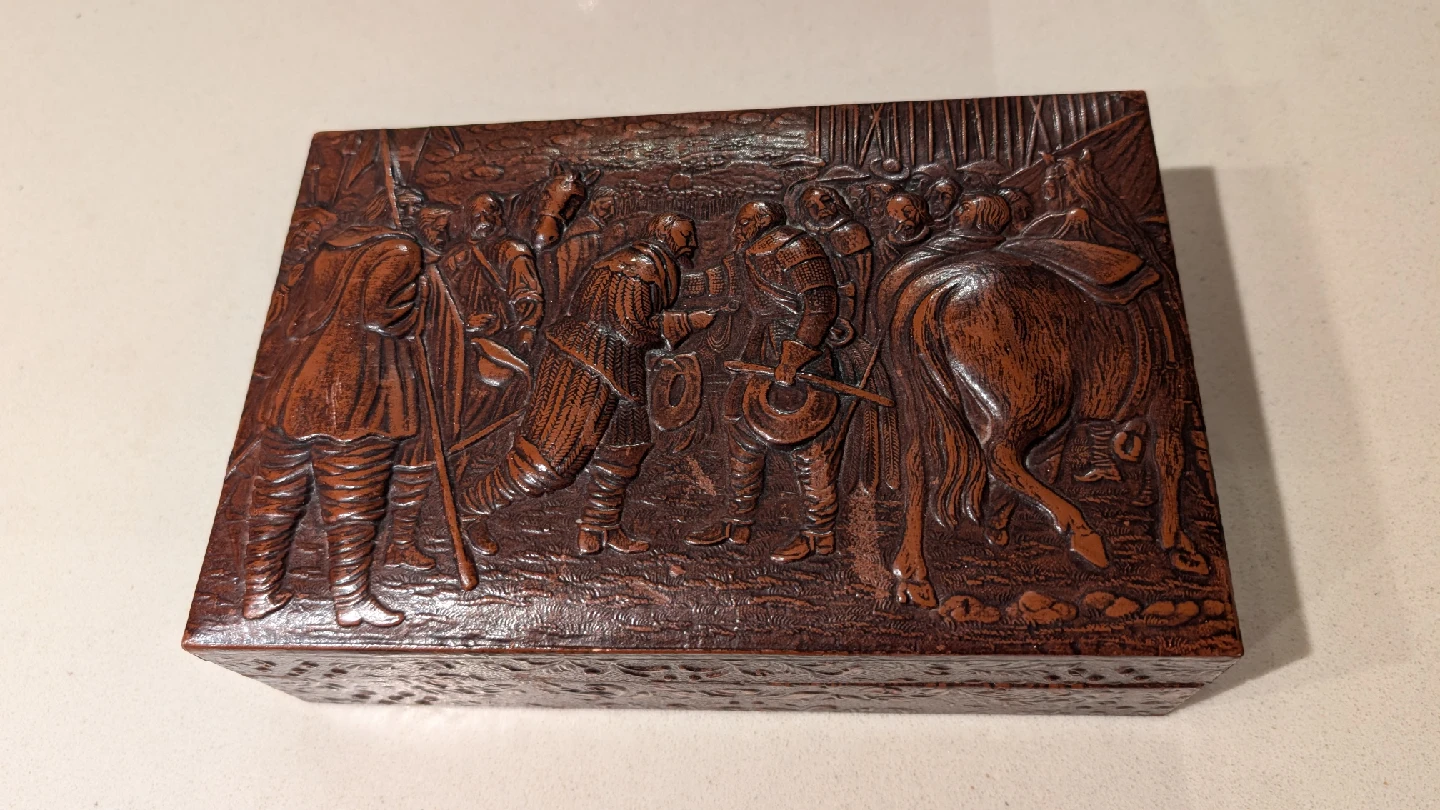 Vintage Carved Wooden Box - photo 3