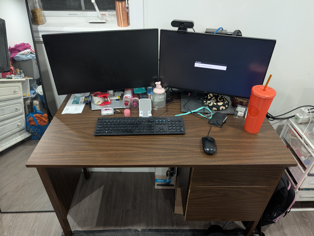 Modern Wooden Work Desk with Drawers – Perfect for Home Office