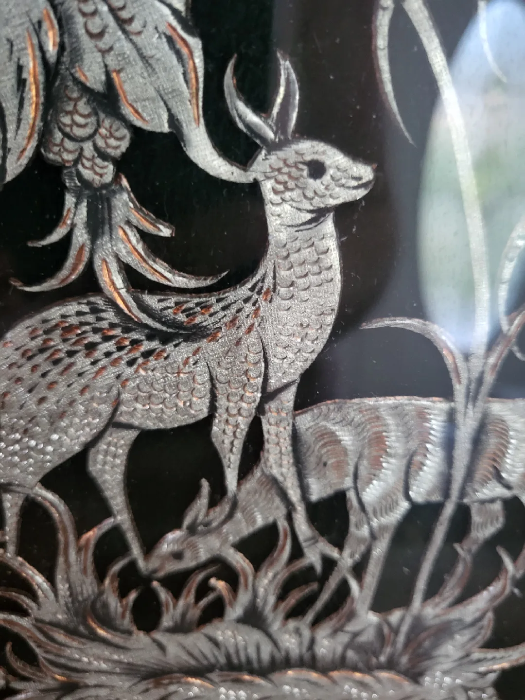 Vintage Marquetry Art Picture Frame image indicator(3)