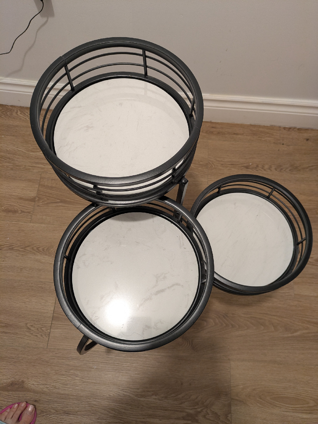 Three Tier Metal Plant Stand - Black - photo 2