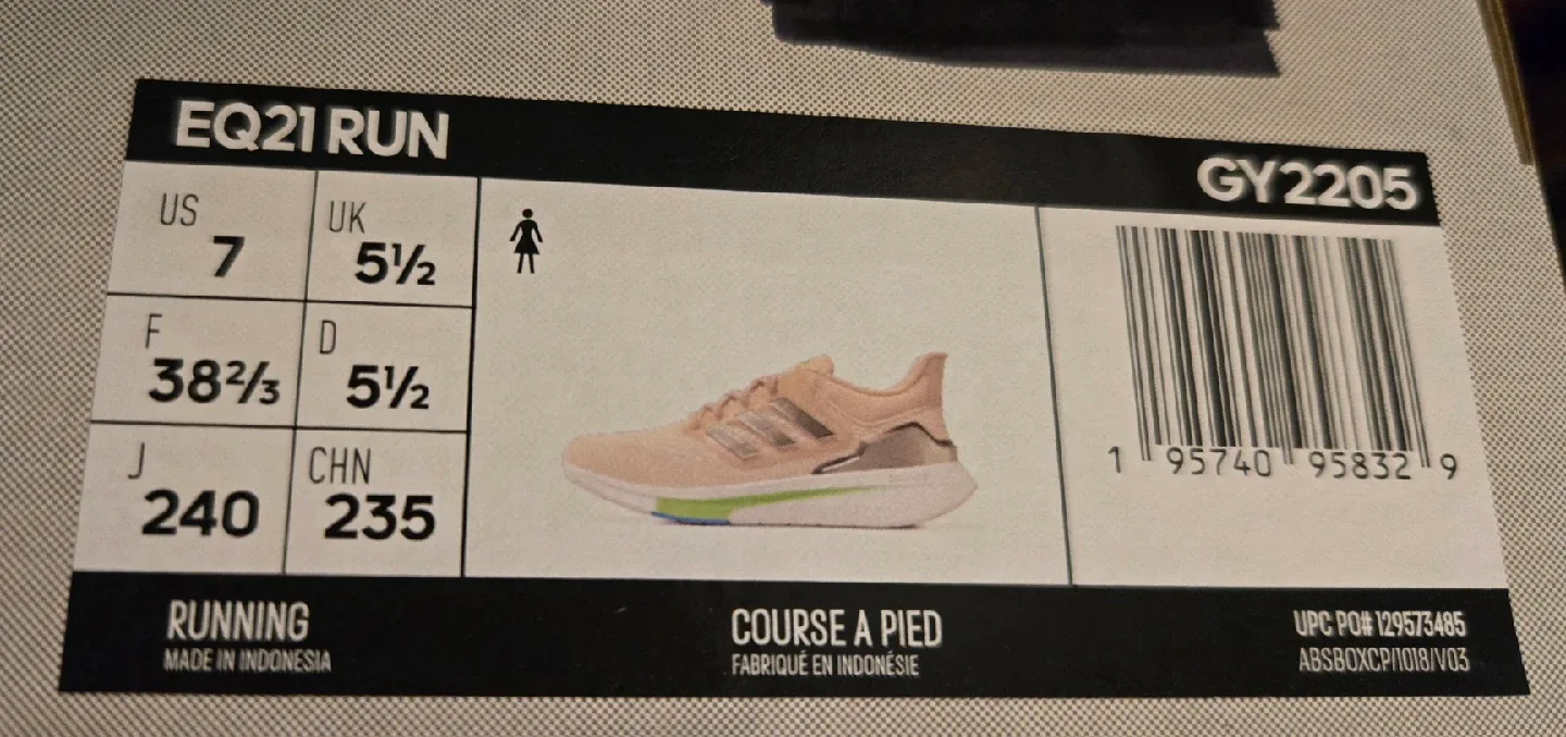 Adidas EQ21 Run Women's Running Shoes - US 7