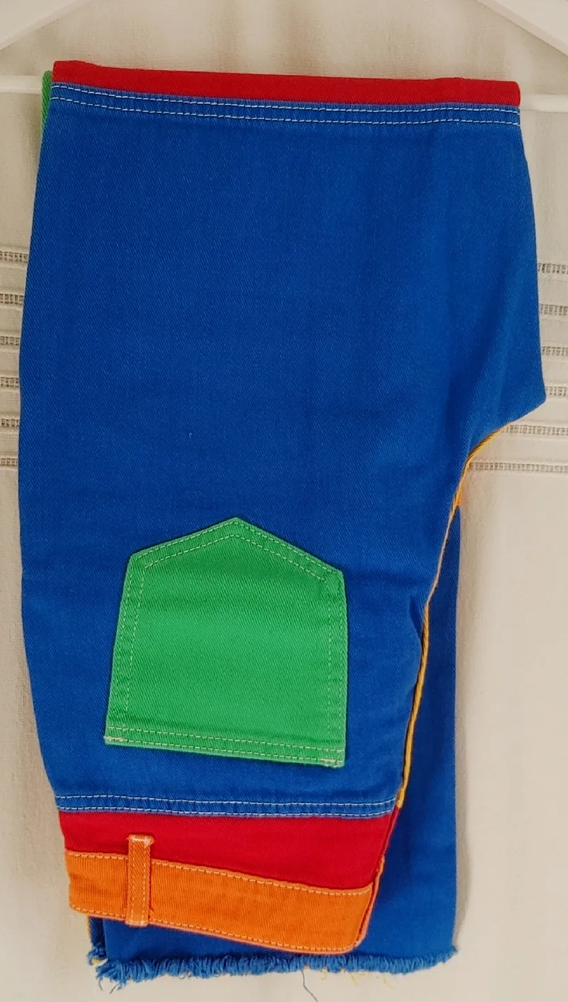 SHEIN Colour Block Jeans - Size M image indicator(2)