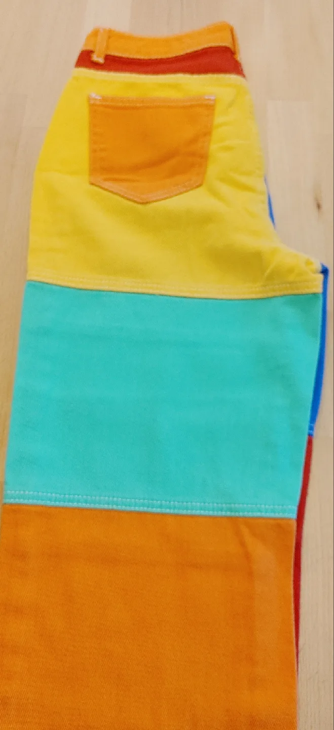 SHEIN Colour Block Jeans - Size M image indicator(5)