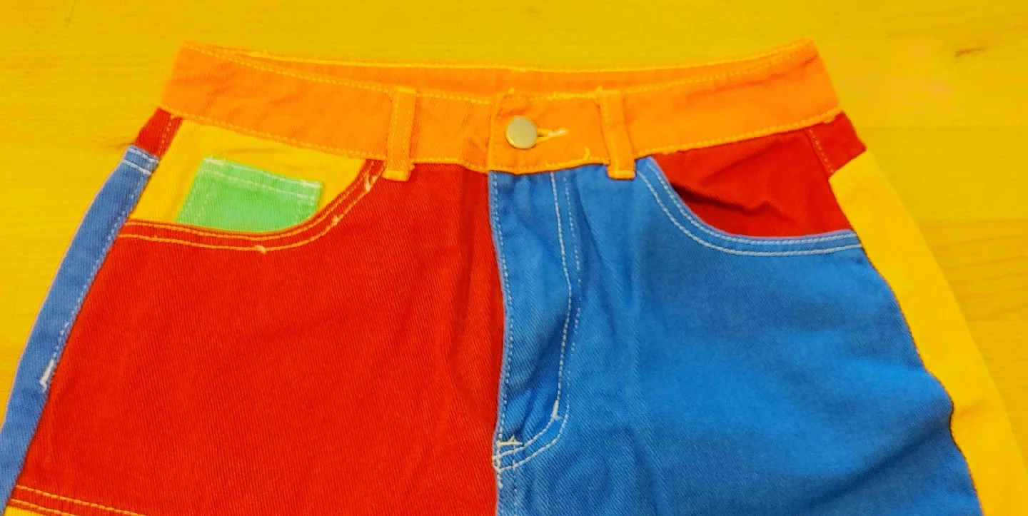 SHEIN Colour Block Jeans - Size M image indicator(8)