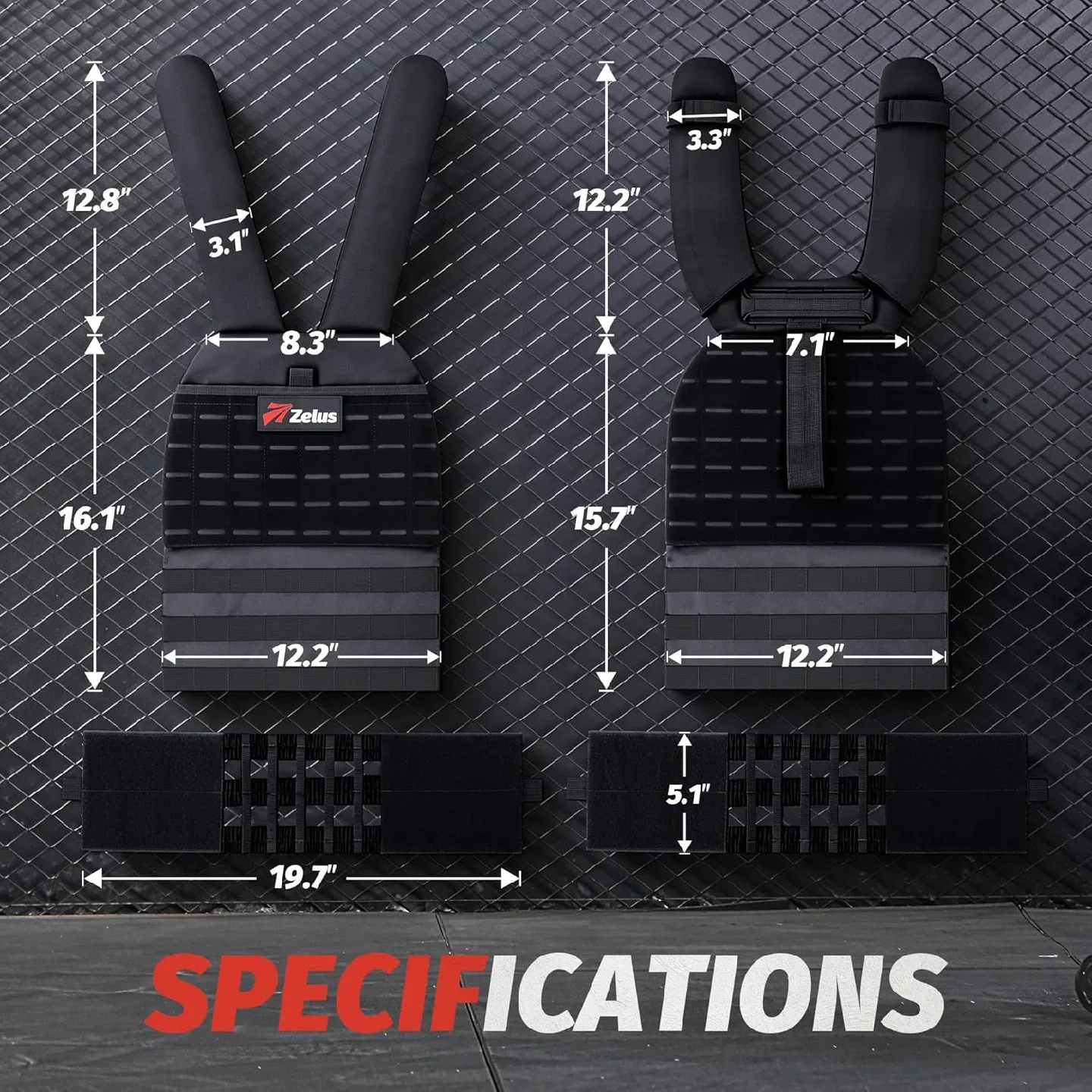 Tactical Weighted Training Vest for Men Women BNIB image indicator(6)