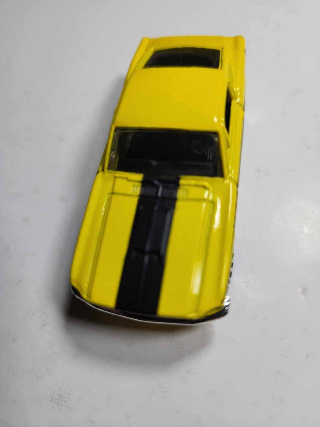 Yellow 1969 Ford Mustang Diecast Model Car