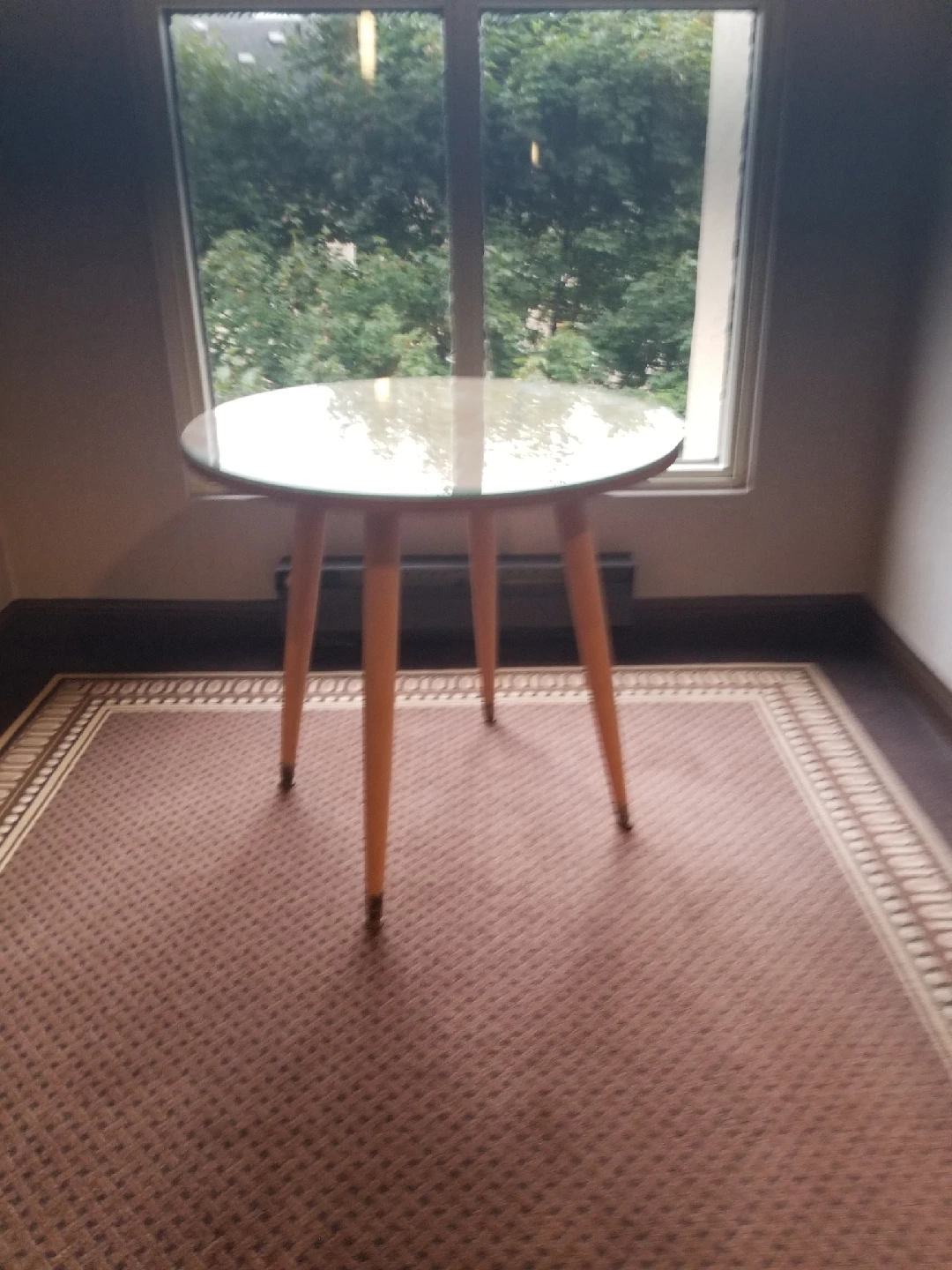 small table wire glass top - photo 2