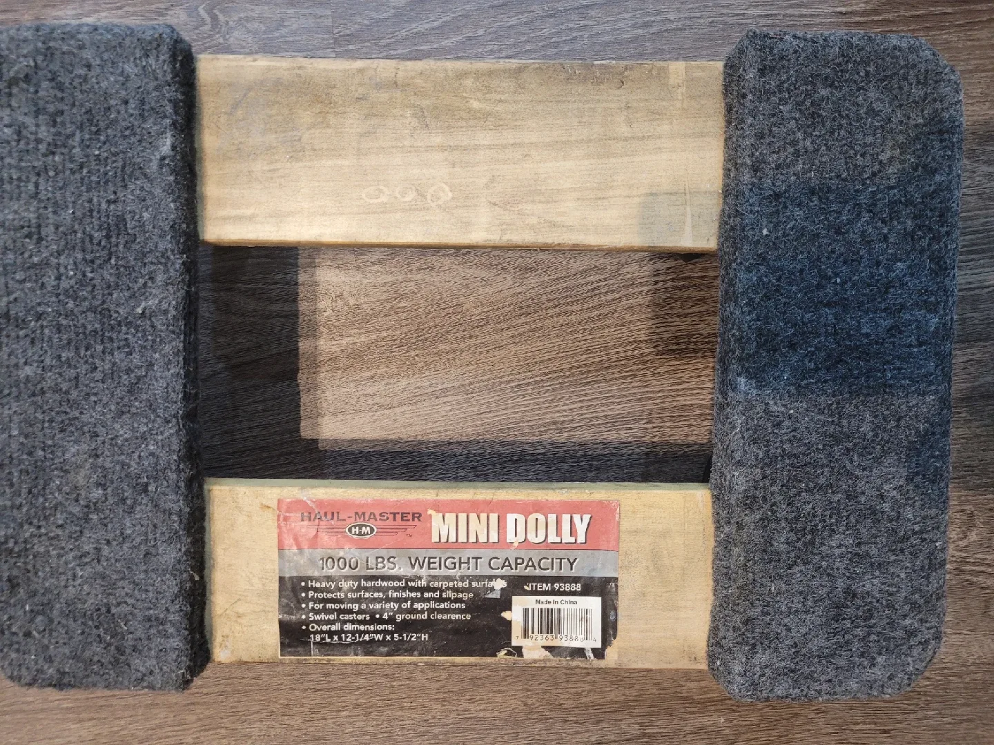 Haul-Master Mini Dolly - 1000 lbs Capacity thumbnail