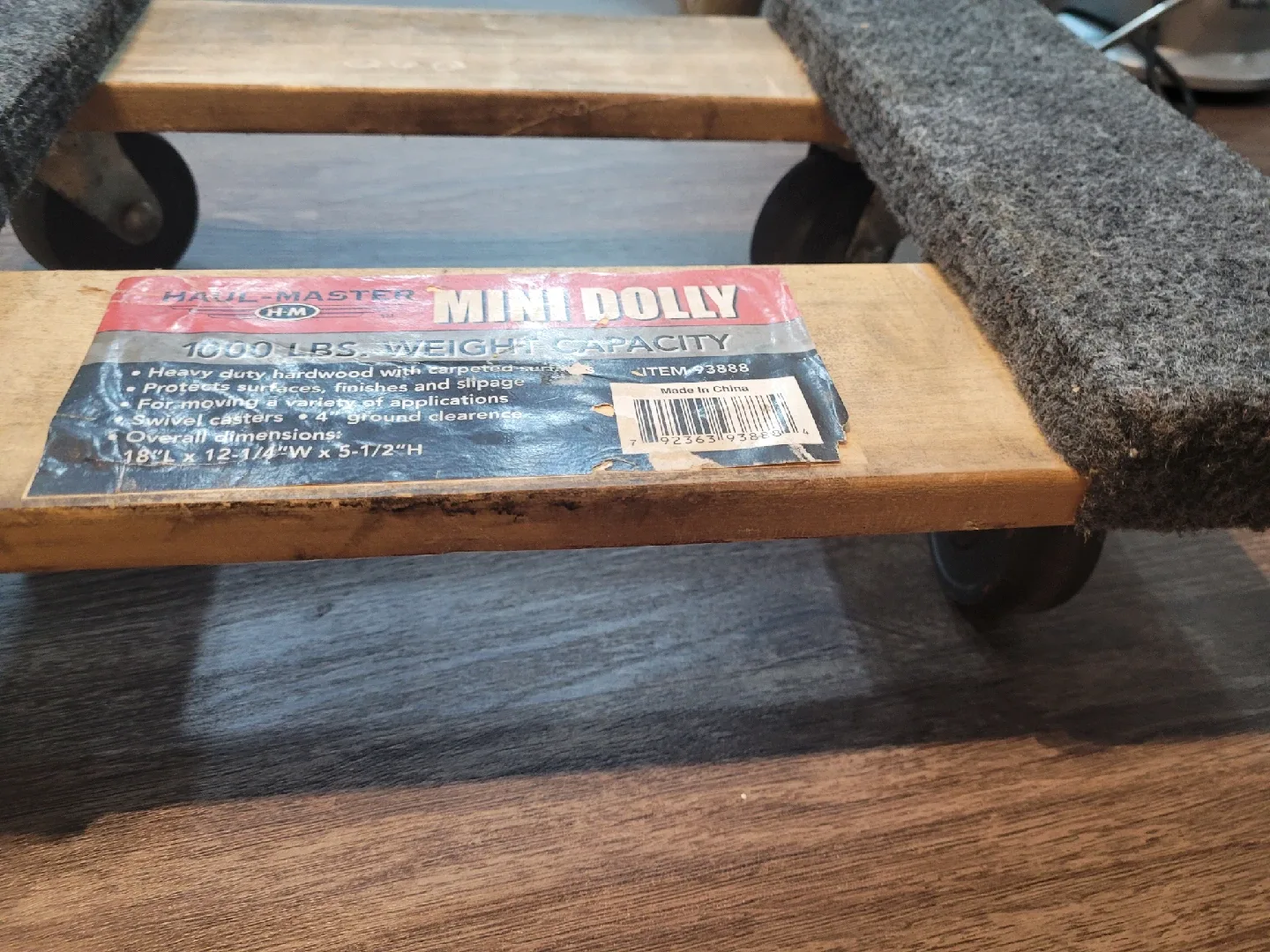 Haul-Master Mini Dolly - 1000 lbs Capacity image indicator(3)