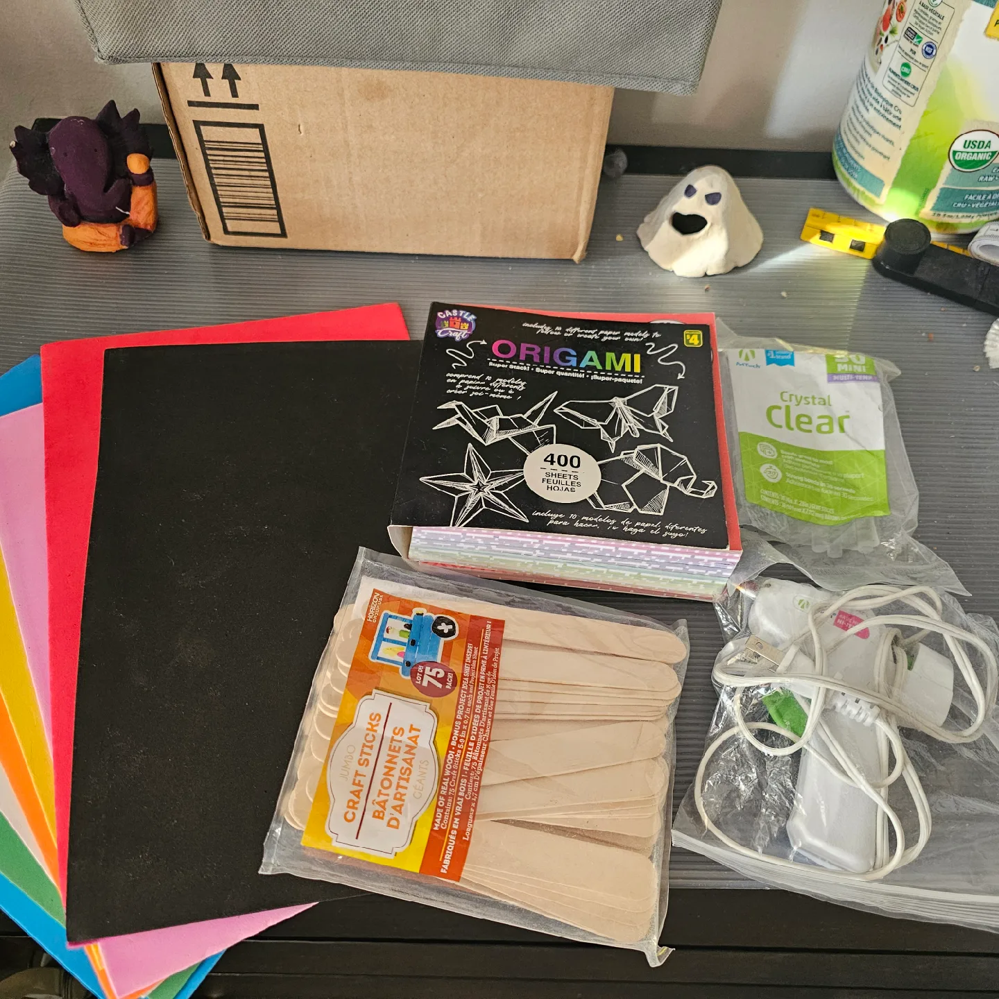 Craft Supplies Bundle - Origami, Glue, Sticks! image indicator(2)